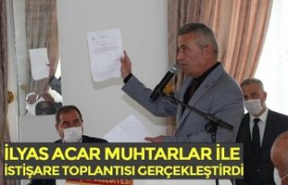 İLYAS ACAR MUHTARLAR İLE İSTİŞARE TOPLANTISI...