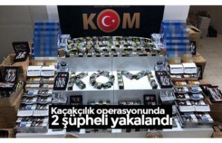 Kaçakçılık operasyonunda 2 şüpheli yakalandı
