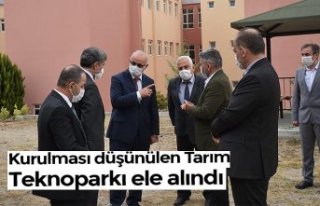 Kurulması düşünülen Tarım Teknoparkı ele alındı
