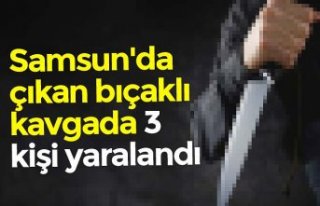 Samsun'da çıkan bıçaklı kavgada 3 kişi...