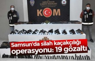 Samsun'da silah kaçakçılığı operasyonu:...