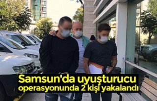 Samsun'da uyuşturucu operasyonunda 2 kişi yakalandı