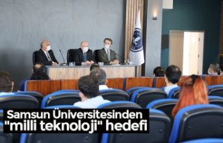 Samsun Üniversitesinden "milli teknoloji"...