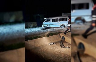 Sinop'ta hafif ticari araç devrildi: 1 ölü