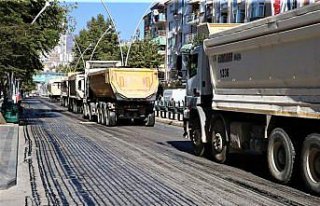 Tokat'ta Gaziosmanpaşa Bulvarı asfaltlanıyor