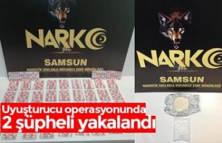  Uyuşturucu operasyonunda 2 şüpheli yakalandı