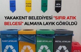 YAKAKENT BELEDİYESİ “SIFIR ATIK BELGESİ” ALMAYA...