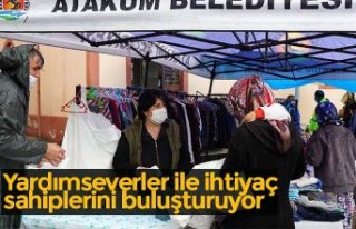 Yardımseverler ile ihtiyaç sahiplerini buluşturuyor