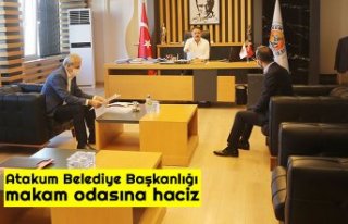 Atakum Belediye Başkanlığı makam odasına haciz