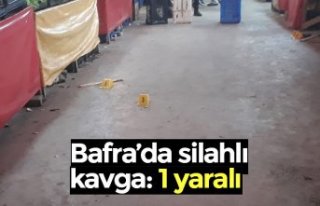 Bafra’da silahlı kavga: 1 yaralı