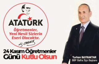 Başkan Bayraktar'dan Öğretmenler Günü mesajı