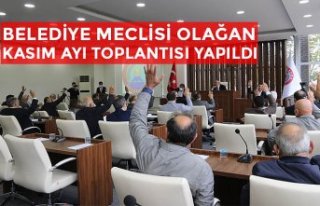 BELEDİYE MECLİSİ OLAĞAN KASIM AYI TOPLANTISI YAPILDI