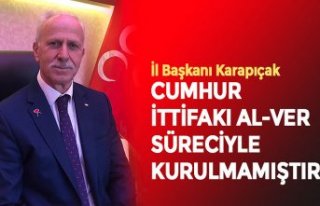 CUMHUR İTTİFAKI AL-VER SÜRECİYLE KURULMAMIŞTIR