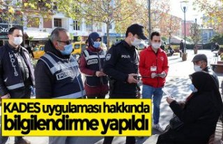 KADES uygulaması hakkında bilgilendirme yapıldı
