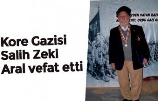 Kore Gazisi Salih Zeki Aral vefat etti