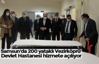 Samsun'da 200 yataklı Vezirköprü Devlet Hastanesi...