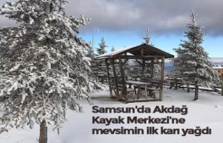 Samsun'da Akdağ Kayak Merkezi'ne mevsimin...