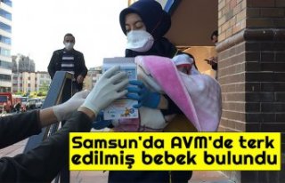 Samsun'da AVM'de terk edilmiş bebek bulundu