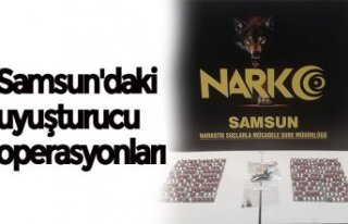 Samsun'daki uyuşturucu operasyonları