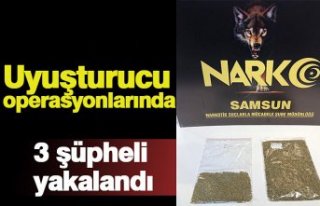 Uyuşturucu operasyonlarında 3 şüpheli yakalandı