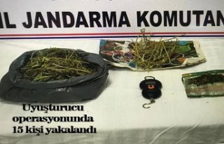 Uyuşturucu operasyonunda 15 kişi yakalandı