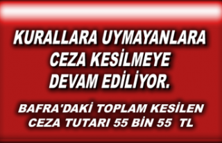 BAFRA'DA KURALLARA UYMAYANLARA CEZA