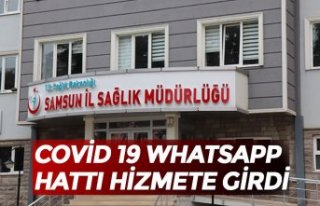 COVİD 19 WHATSAPP HATTI HİZMETE GİRDİ
