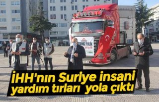 İHH'nın Suriye insani yardım tırları yola...