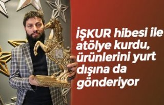 İŞKUR hibesi ile atölye kurdu, ürünlerini yurt...