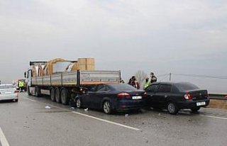Kastamonu'da 5 aracın zincirleme trafik kazasında...
