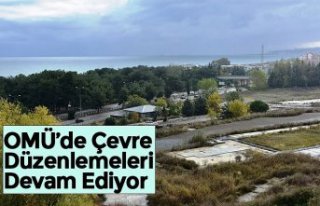 OMÜ’de Çevre Düzenlemeleri Devam Ediyor