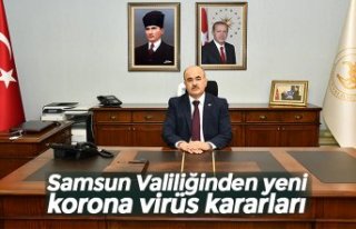 Samsun Valiliğinden yeni korona virüs kararları