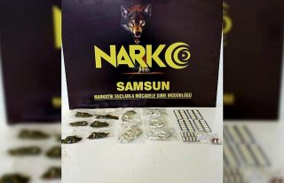 Samsun'daki uyuşturucu operasyonlarında yakalanan...