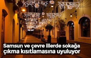 Samsun ve çevre illerde sokağa çıkma kısıtlamasına...