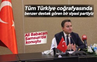 Tüm Türkiye coğrafyasında benzer destek gören...