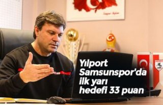 Yılport Samsunspor'da ilk yarı hedefi 33 puan
