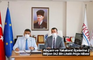 Alaçam ve Yakakent İlçelerine 2 Milyon 542 Bin...