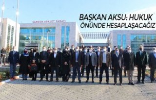 BAŞKAN AKSU: HUKUK ÖNÜNDE HESAPLAŞACAĞIZ