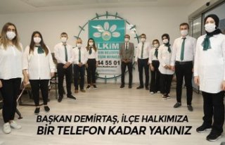 BAŞKAN DEMİRTAŞ, İLÇE HALKIMIZA BİR TELEFON...
