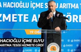 HACIOĞLU İÇME SUYU ARITMA TESİSİ HİZMETE GİRDİ
