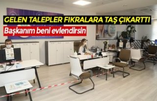 İLKADIM ÇAĞRI MERKEZİ’NE GELEN TALEPLER FIKRALARA...