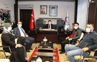 Kaymakam Saygılı'ya şehit ailesinden ziyaret