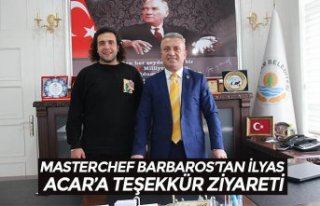 MASTERCHEF BARBAROS’TAN İLYAS ACAR’A TEŞEKKÜR...