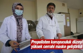 Propolisten koruyuculuk düzeyi yüksek cerrahi maske...