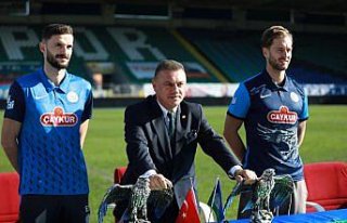 Rizespor'da Sumudica, Sabo ve Dokovic için imza töreni...