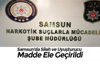 Samsun’da Silah ve Uyuşturucu Madde Ele Geçirildi