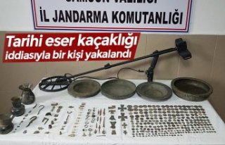 Tarihi eser kaçaklığı iddiasıyla bir kişi yakalandı