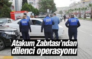 Atakum Zabıtası’ndan dilenci operasyonu