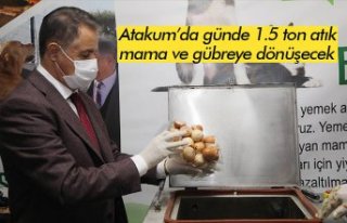 Atakum’da günde 1.5 ton atık mama ve gübreye...