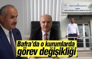 Bafra’da o kurumlarda görev değişikliği